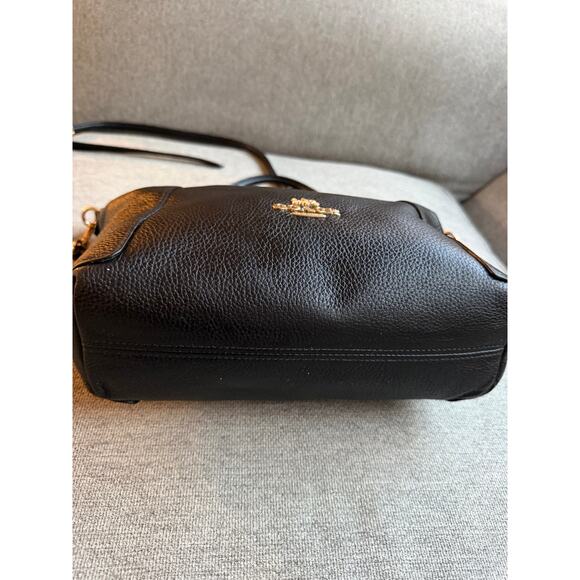 COACH Casey Satchel Leather Black 2Way Shoulder Bag - Picture 15 of 16